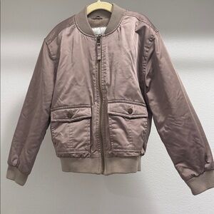 Abercrombie & Fitch Kids Tan Bomber Jacket